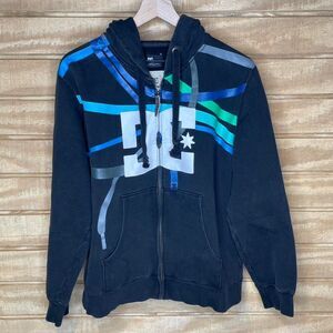 Y2K DC Shoes Zip Up Hoodie Skate Sweatshirt Size: Medium